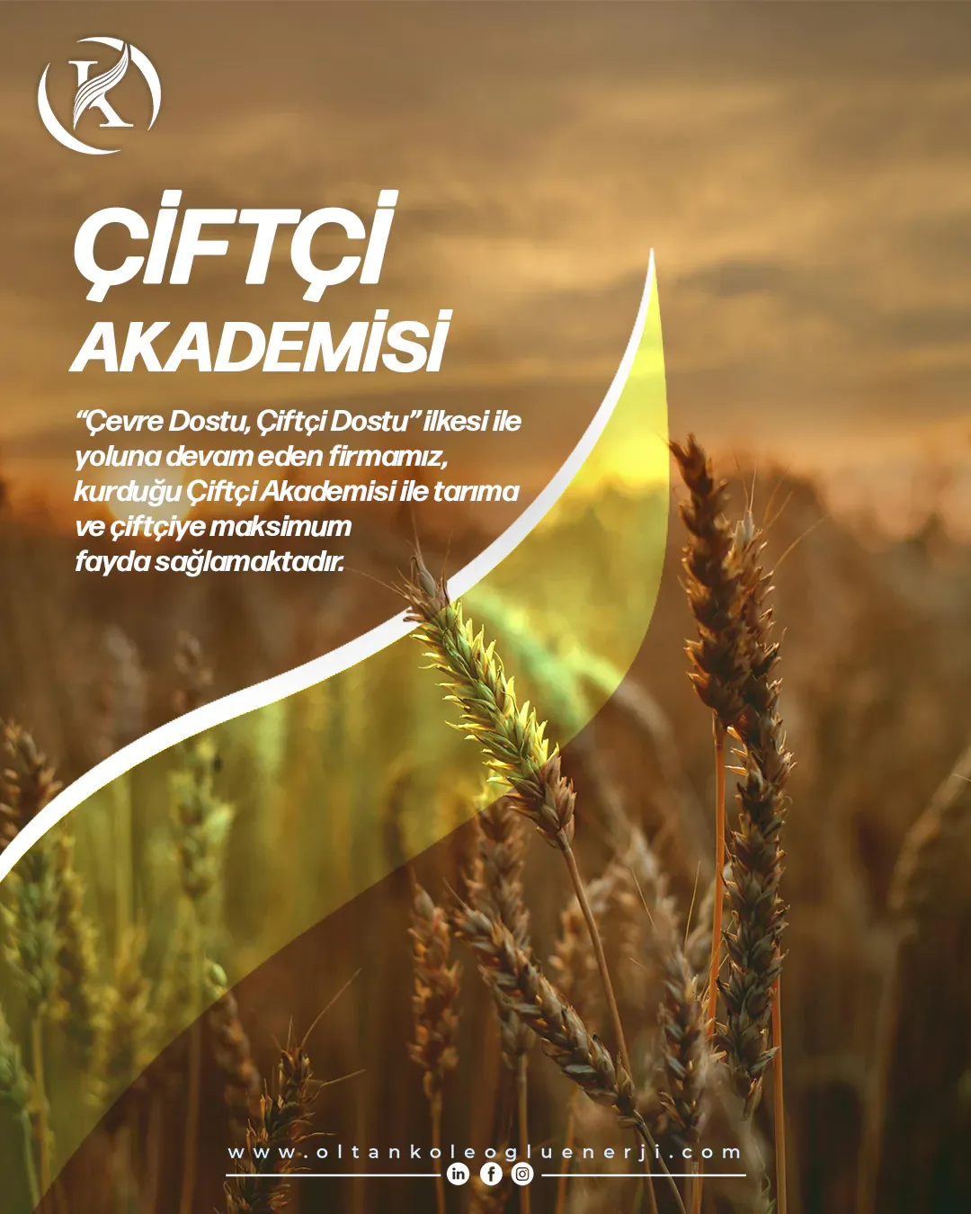 Oltan Köleoğlu Enerji Çiftçi Akademisi Ordu sosyal medya referansı (Post)