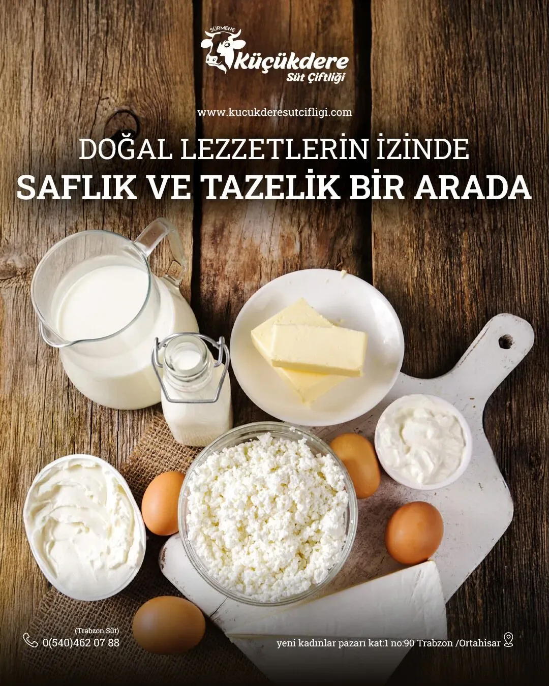 Küçükdere Süt Çiftliği Ordu sosyal medya referansı (Post)